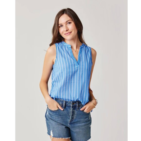 Carve Designs Tops - NWT Carve Designs Dylan Tank in Bluebay Stripe